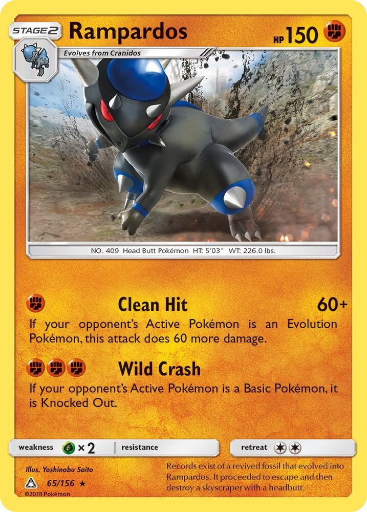 Rampardos 65/156 (SM - Ultra Prism)  - Holofoil | Good Games Adelaide SA