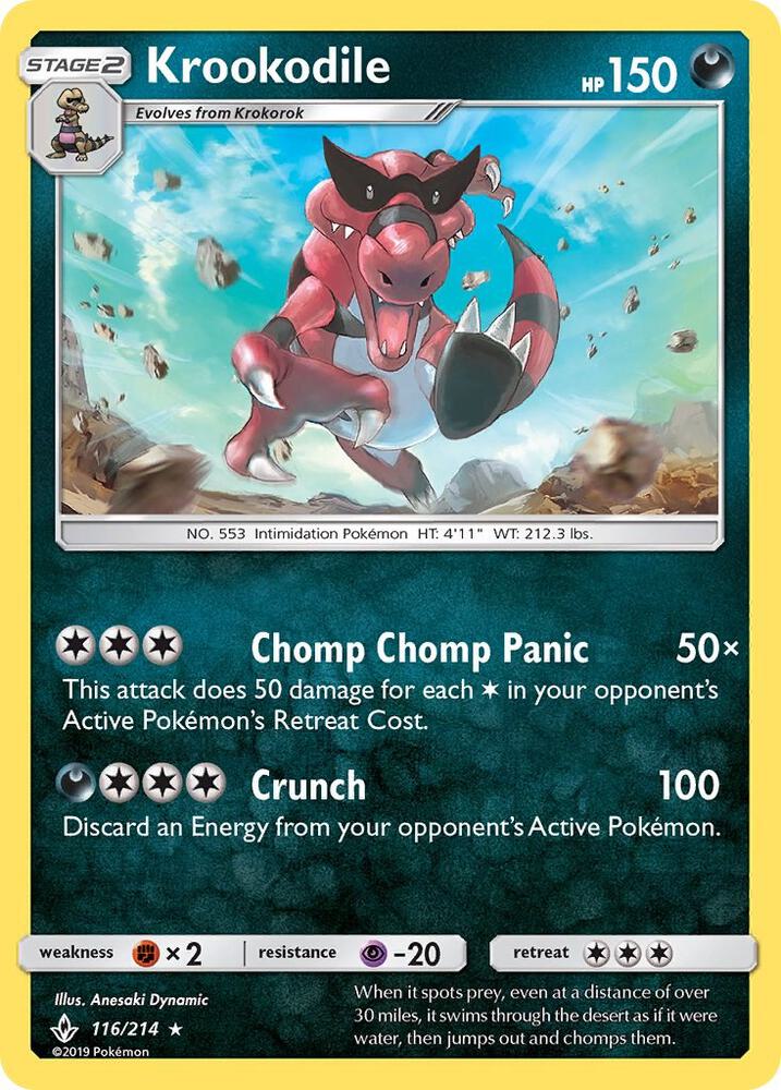 Krookodile 116/214 (SM - Unbroken Bonds)  | Good Games Adelaide SA