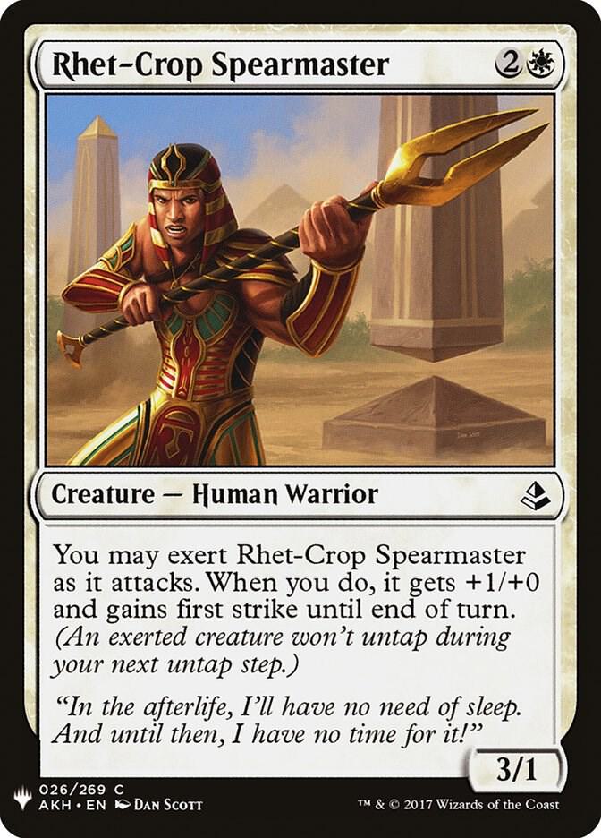 Rhet Crop Spearmaster 26 (The List Reprints)  | Good Games Adelaide SA