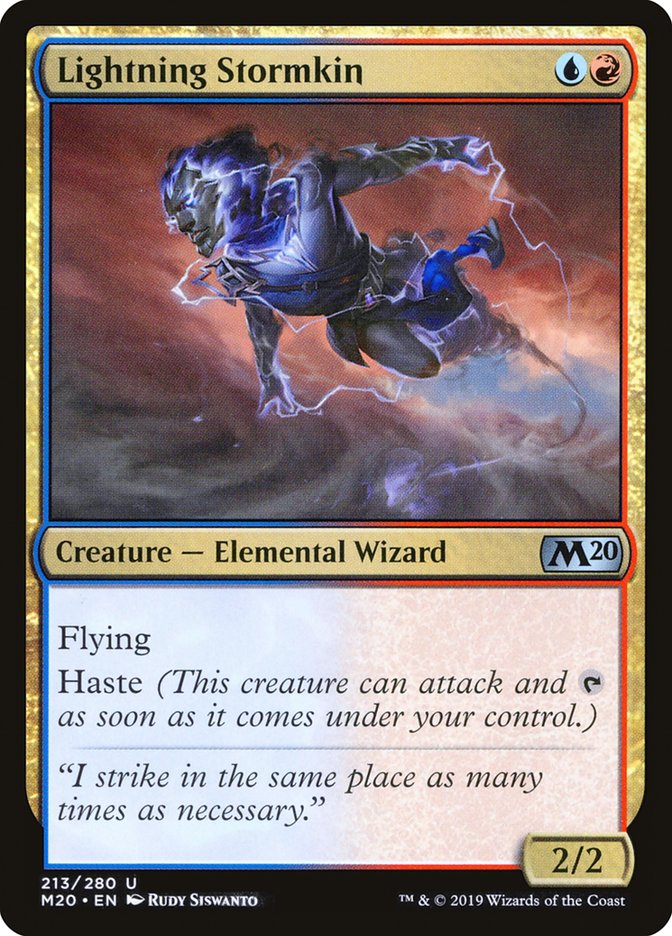 Lightning Stormkin 213 (Core Set 2020)  - Foil | Good Games Adelaide SA