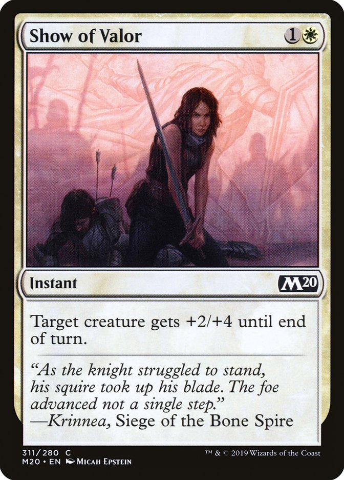 Show of Valor [Core Set 2020] | Good Games Adelaide SA