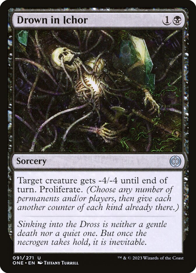 Drown in Ichor 91 (Phyrexia: All Will Be One)  - Foil | Good Games Adelaide SA