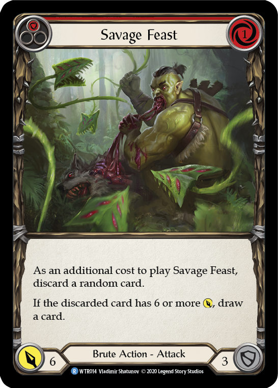 Savage Feast (Red) [U-WTR014] Unlimited Normal | Good Games Adelaide SA