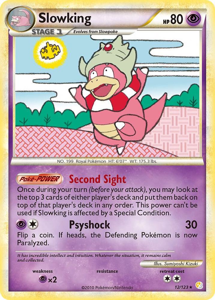 Slowking 12/123 (HeartGold SoulSilver)  - Holofoil | Good Games Adelaide SA