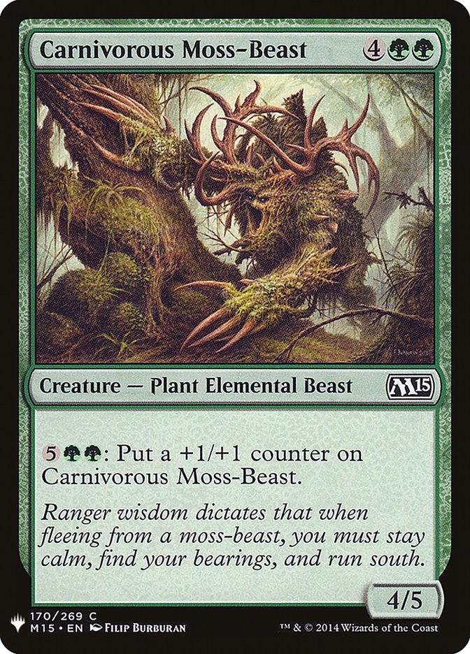 Carnivorous Moss-Beast [Mystery Booster] | Good Games Adelaide SA