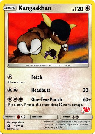 Kangaskhan (55/70) (Charizard Stamp #4) [Battle Academy 2020] | Good Games Adelaide SA