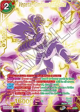 Vegeta, Omnipotent Elite (SPR) (BT15-143) [Saiyan Showdown] | Good Games Adelaide SA