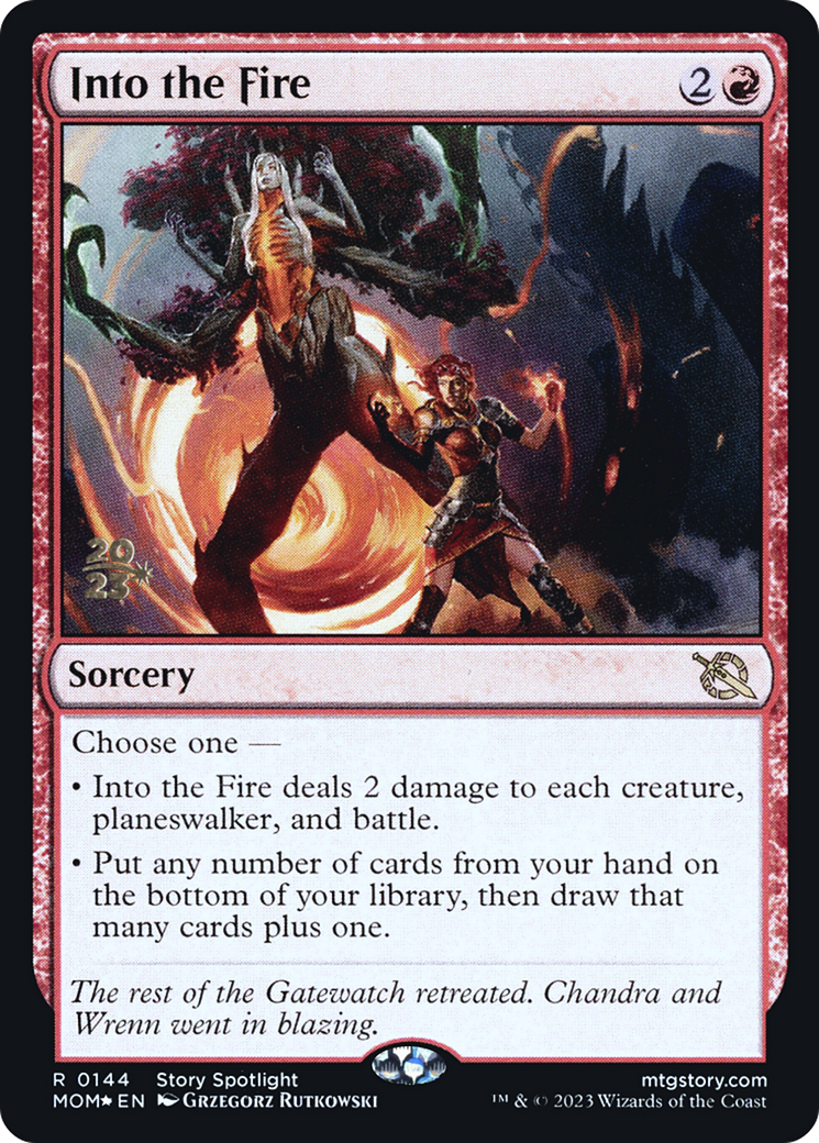 Into the Fire [March of the Machine Prerelease Promos] | Good Games Adelaide SA