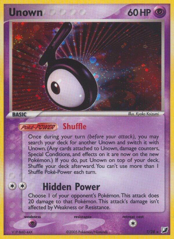 Unown T T/28 (Unseen Forces)  - Holofoil | Good Games Adelaide SA