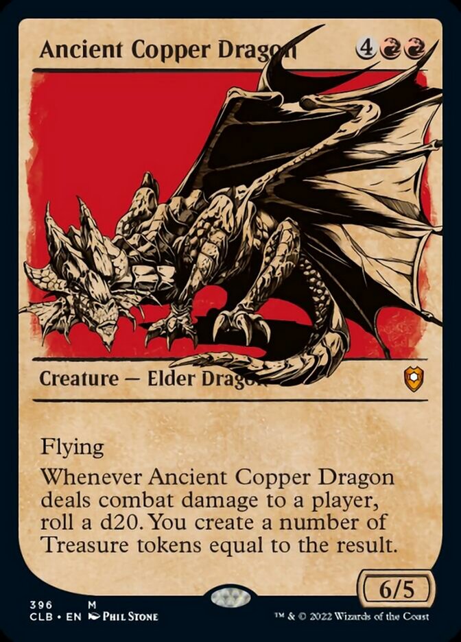 Ancient Copper Dragon (Showcase) [Commander Legends: Battle for Baldur's Gate] | Good Games Adelaide SA