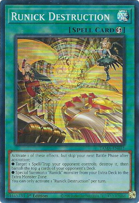 Runick Destruction [TAMA-EN031] Super Rare | Good Games Adelaide SA