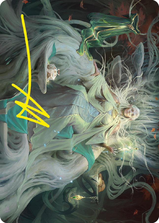 Galadriel, Gift-Giver Art Card (Gold-Stamped Signature) [The Lord of the Rings: Tales of Middle-earth Art Series] | Good Games Adelaide SA