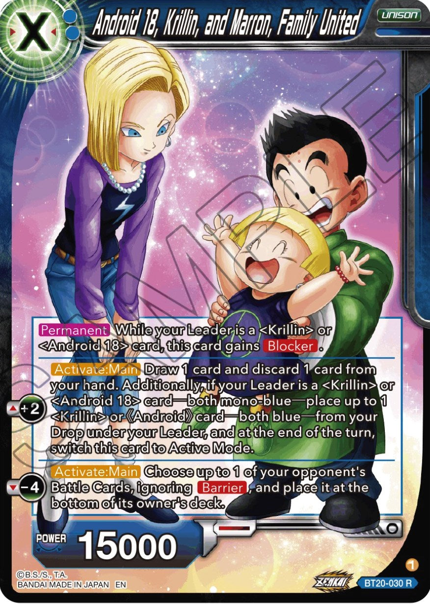 Android 18, Krillin, and Maron, Family United (BT20-030) [Power Absorbed] | Good Games Adelaide SA