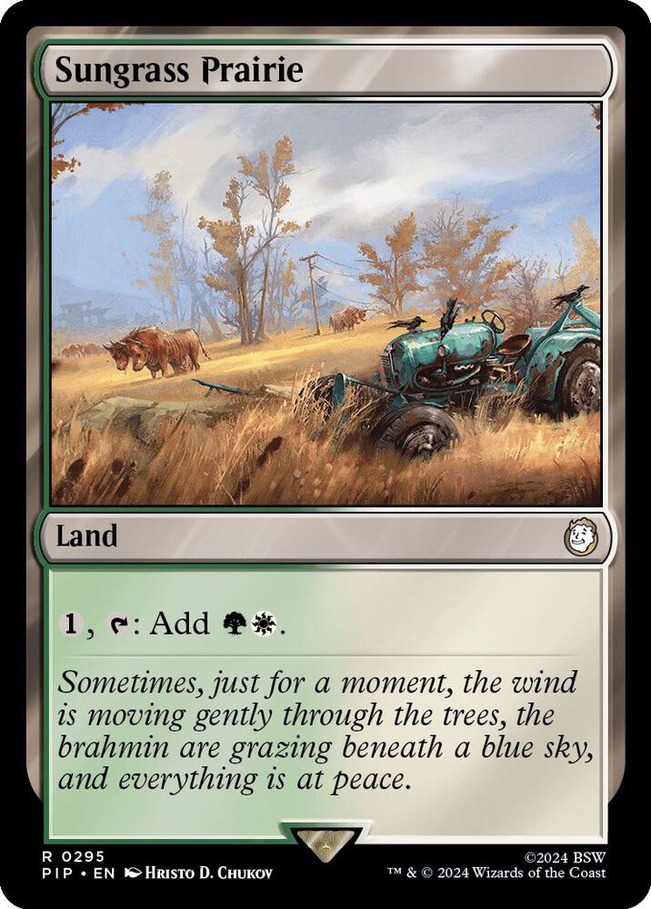 Sungrass Prairie 295 (Universes Beyond: Fallout)  - Foil | Good Games Adelaide SA