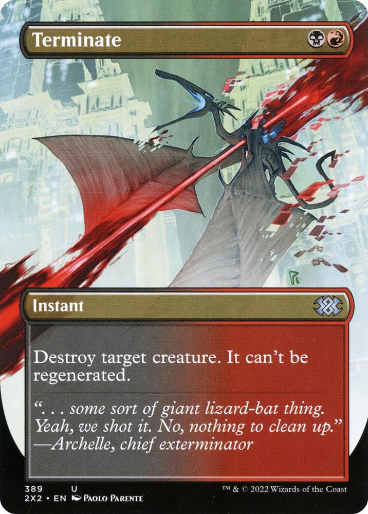 Terminate Borderless 389 (Double Masters 2022)  - Foil | Good Games Adelaide SA