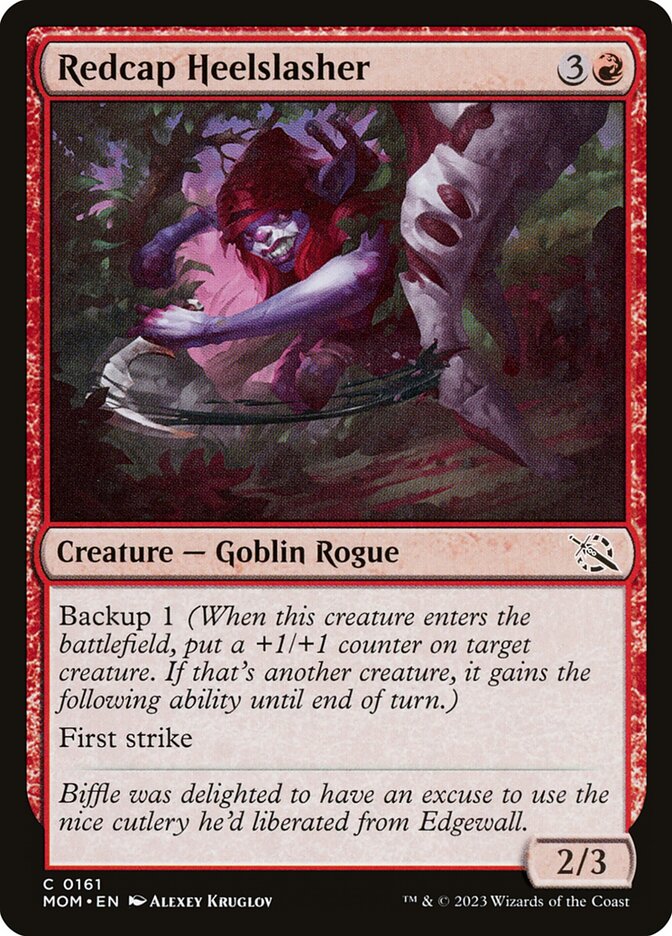 Redcap Heelslasher 161 (March of the Machine)  - Foil | Good Games Adelaide SA