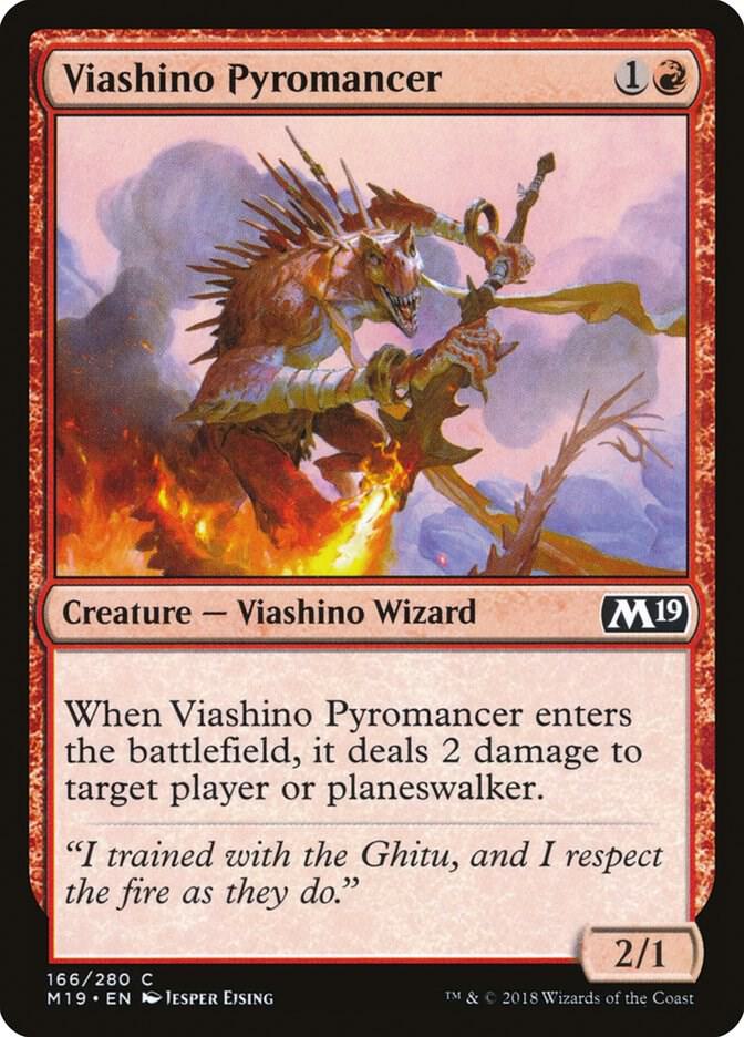 Viashino Pyromancer 166 (Core Set 2019)  | Good Games Adelaide SA