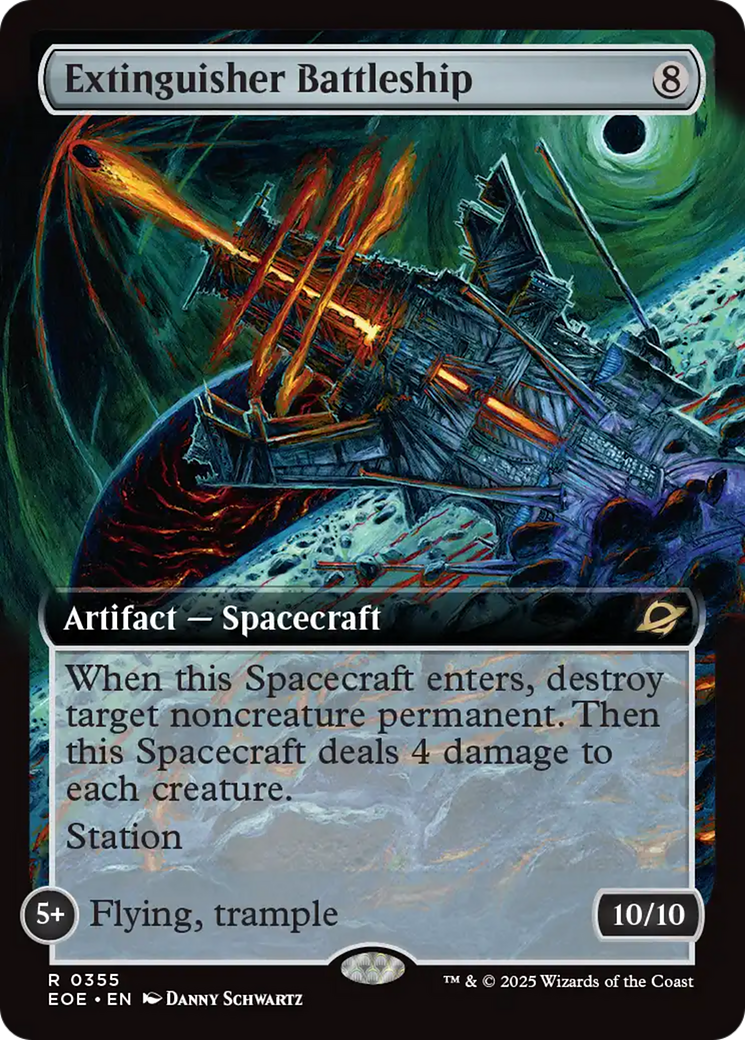 Extinguisher Battleship (Extended Art) [Edge of Eternities] | Good Games Adelaide SA