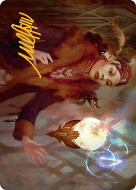Misfortune Teller Art Card Gold Stamped Signature 58 (Art Series: Streets of New Capenna)  | Good Games Adelaide SA