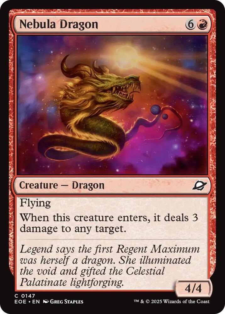 Nebula Dragon 147 (Edge of Eternities)  | Good Games Adelaide SA