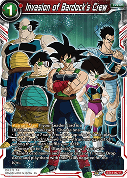 Invasion of Bardock's Crew (Rare) [BT13-027] | Good Games Adelaide SA