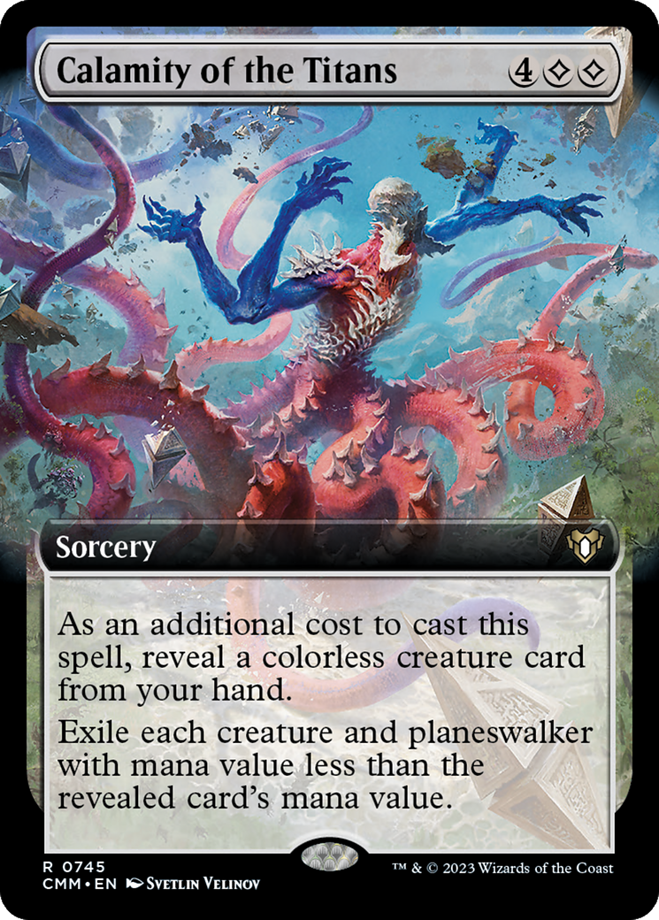 Calamity of the Titans (Extended Art) [Commander Masters] | Good Games Adelaide SA