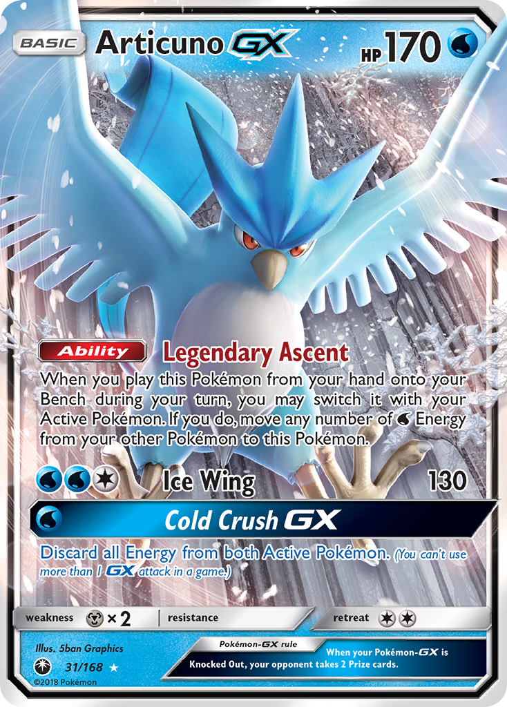 Articuno GX (31/168) [Sun & Moon: Celestial Storm] | Good Games Adelaide SA