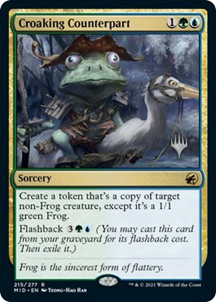 Croaking Counterpart 215p/171 (Promo Pack: Innistrad: Midnight Hunt)  | Good Games Adelaide SA