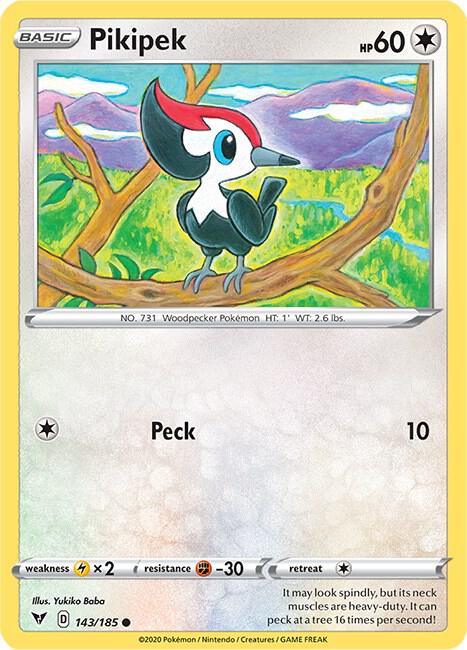 Pikipek 143/185 (SWSH04: Vivid Voltage)  | Good Games Adelaide SA