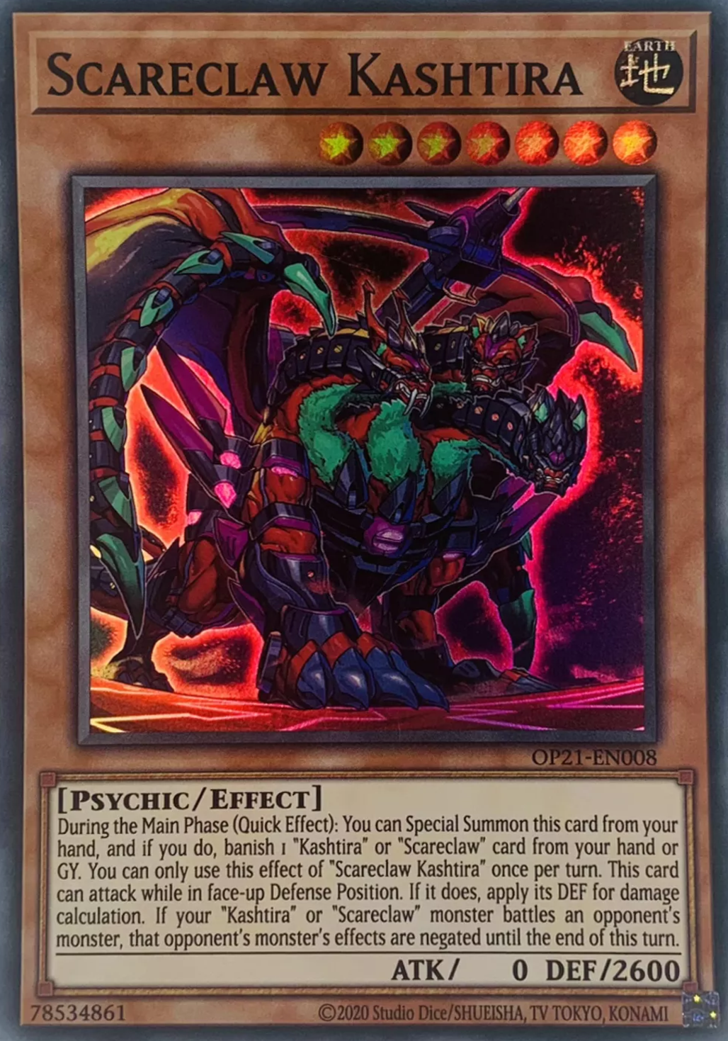 Scareclaw Kashtira [OP21-EN008] Super Rare | Good Games Adelaide SA