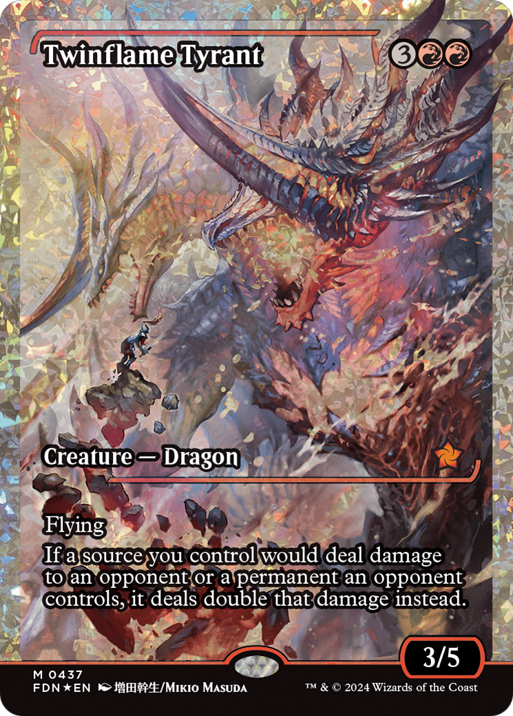 Twinflame Tyrant (Fracture Foil) [Foundations] | Good Games Adelaide SA