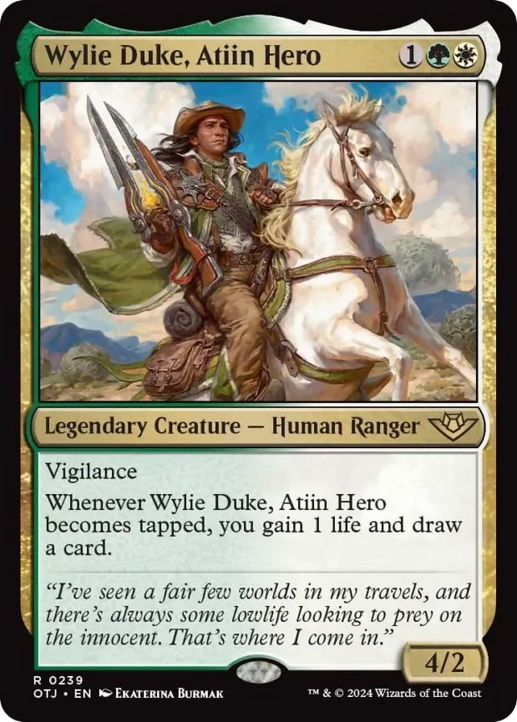 Wylie Duke, Atiin Hero [Outlaws of Thunder Junction] | Good Games Adelaide SA