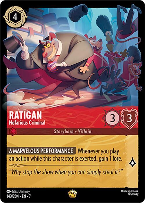 Ratigan Nefarious Criminal 143/204 (Archazia's Island)  | Good Games Adelaide SA