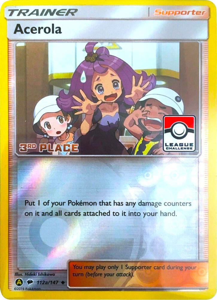 Acerola 112a 147 League Challenge 3rd Place 112a/147 (League & Championship Cards)  - Reverse Holofoil | Good Games Adelaide SA