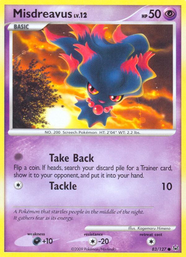 Misdreavus (83/127) [Platinum: Base Set] | Good Games Adelaide SA