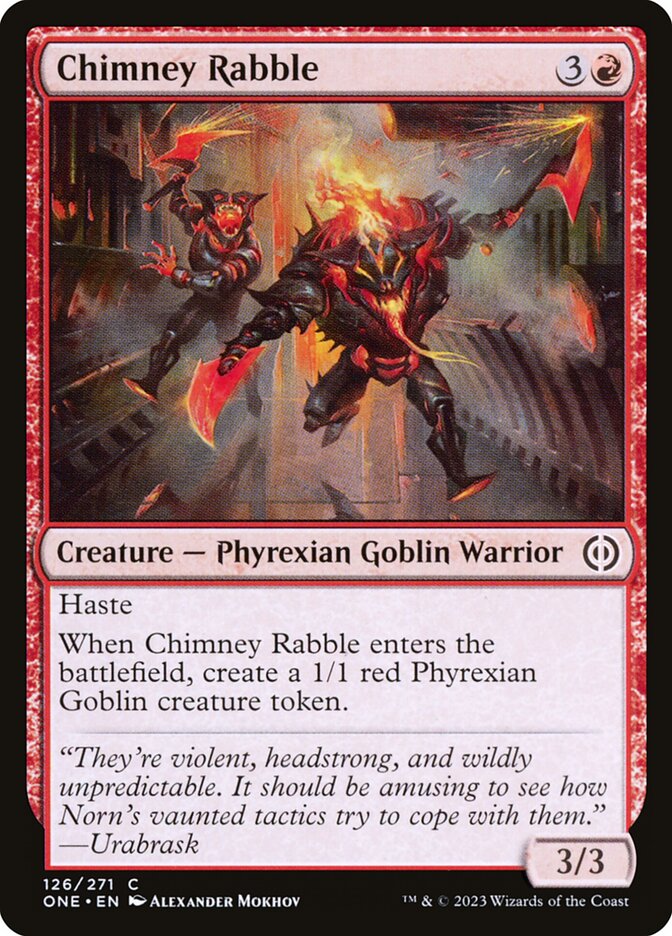Chimney Rabble 126 (Phyrexia: All Will Be One)  - Foil | Good Games Adelaide SA