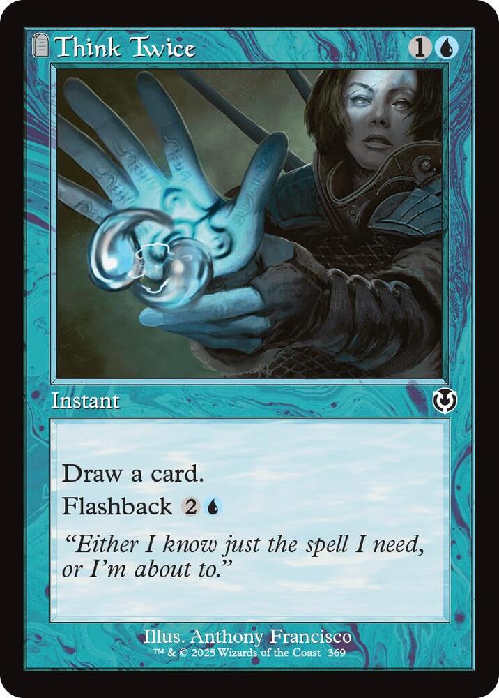 Think Twice 369 (Innistrad Remastered)  - Foil | Good Games Adelaide SA