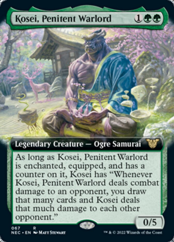 Kosei, Penitent Warlord (Extended) [Kamigawa: Neon Dynasty Commander] | Good Games Adelaide SA