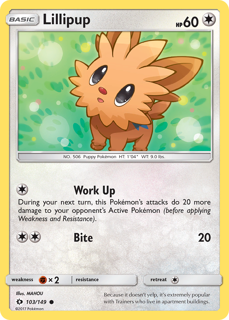 Lillipup (103/149) [Sun & Moon: Base Set] | Good Games Adelaide SA