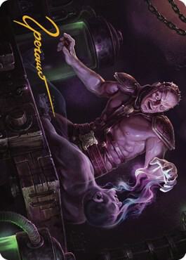 Jon Irenicus Shattered One Art Card 37 81 Gold Stamped Signature 37 (Art Series: Commander Legends: Battle for Baldur's Gate)  | Good Games Adelaide SA
