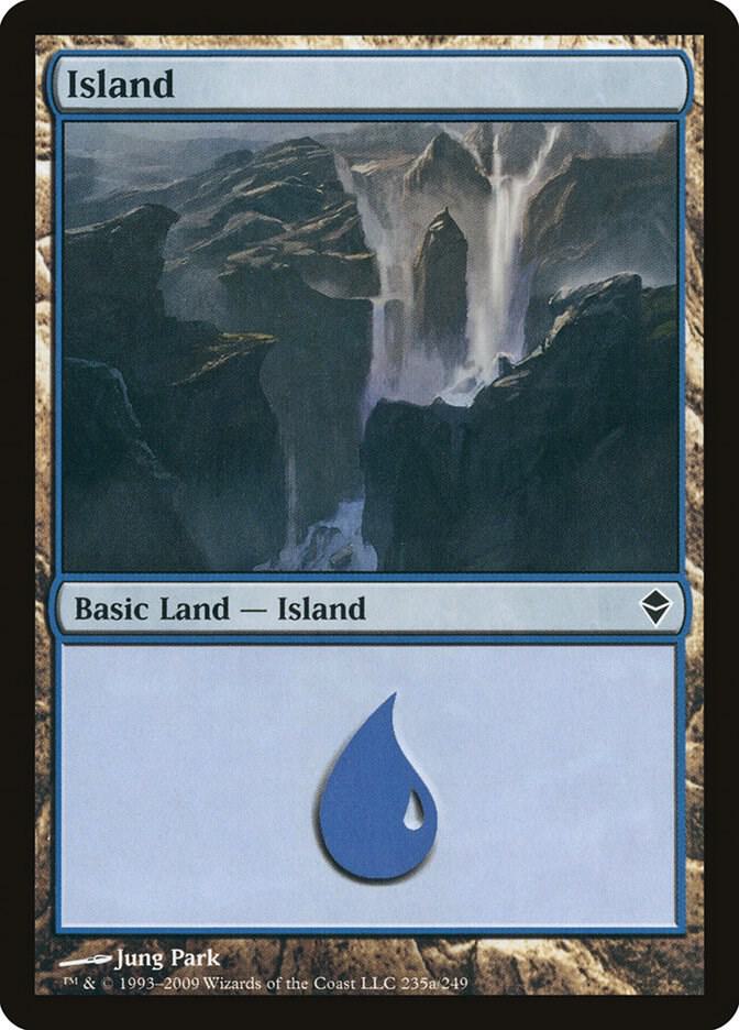 Island 235a (Zendikar)  - Full Art | Good Games Adelaide SA