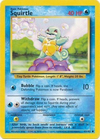 Squirtle (63/102) [Base Set Unlimited] | Good Games Adelaide SA