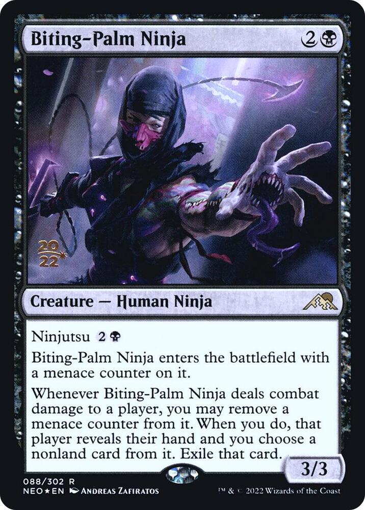 Biting Palm Ninja 88 (Prerelease Cards)  - Foil | Good Games Adelaide SA