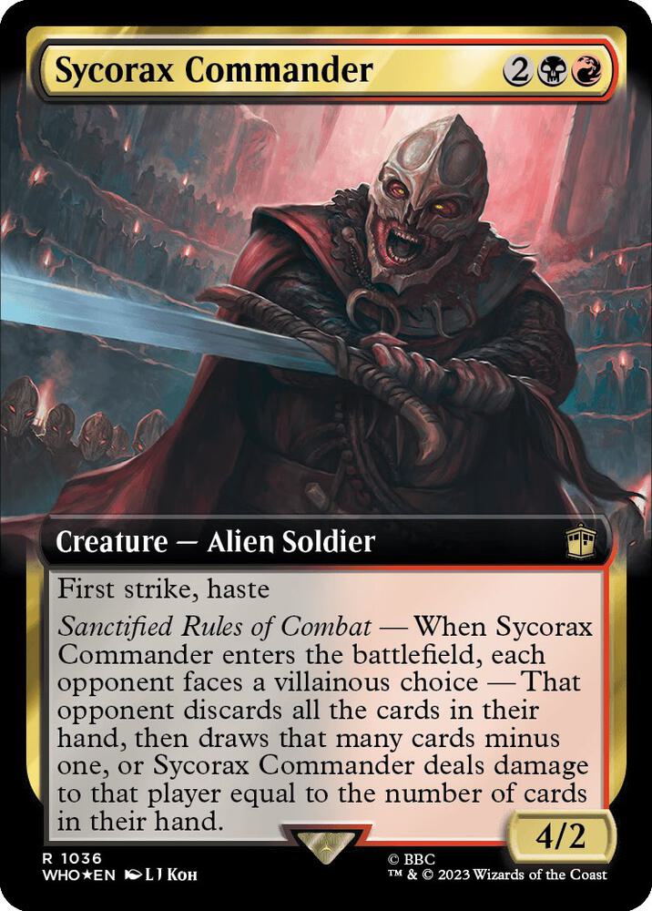 Sycorax Commander 1036 (Universes Beyond: Doctor Who)  - Foil | Good Games Adelaide SA