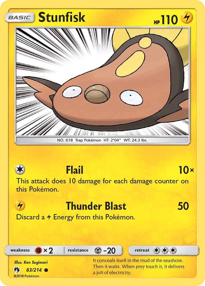Stunfisk 83/214 (SM - Lost Thunder)  | Good Games Adelaide SA