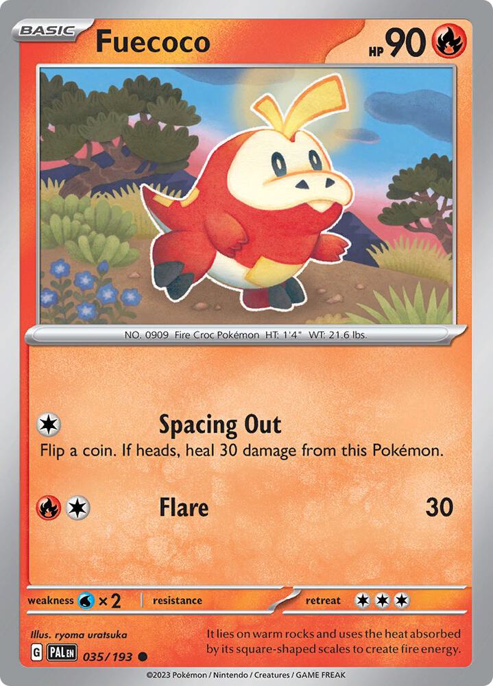Fuecoco 035/193 (SV02: Paldea Evolved)  | Good Games Adelaide SA