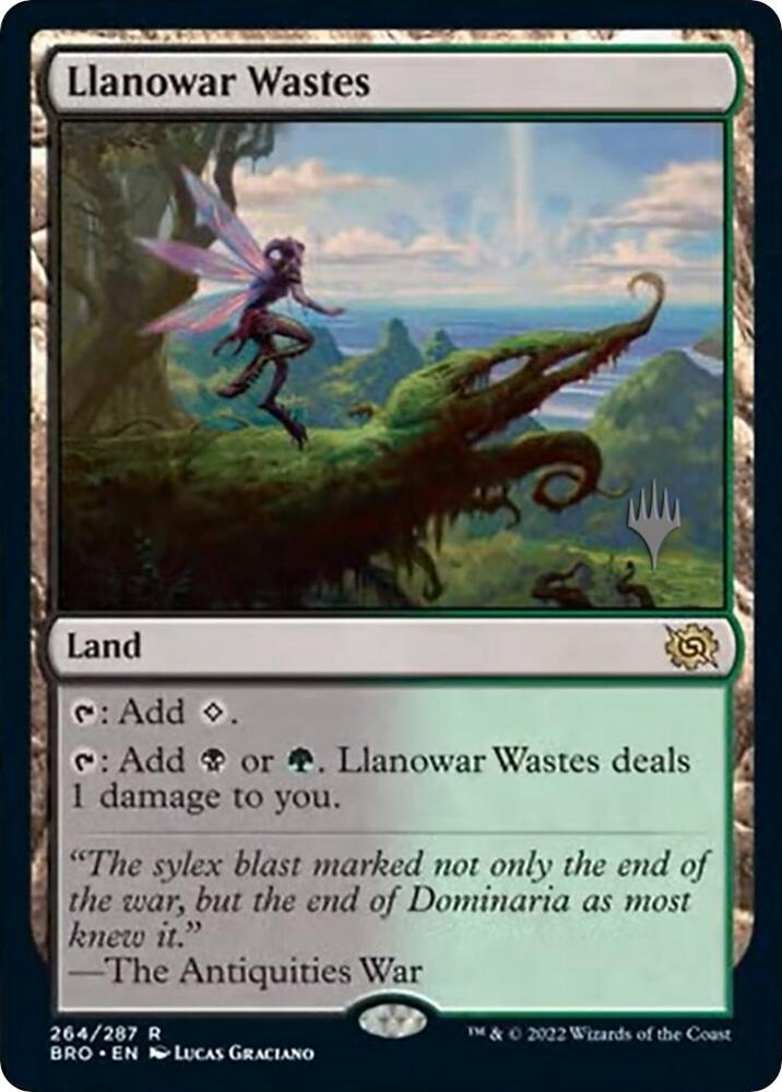 Llanowar Wastes 264 (Promo Pack: The Brothers' War)  | Good Games Adelaide SA