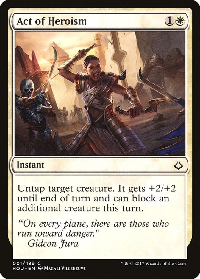 Act of Heroism 1 (Hour of Devastation)  - Foil | Good Games Adelaide SA
