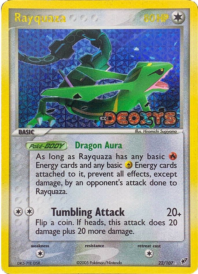 Rayquaza (22/107) (Stamped) [EX: Deoxys] | Good Games Adelaide SA