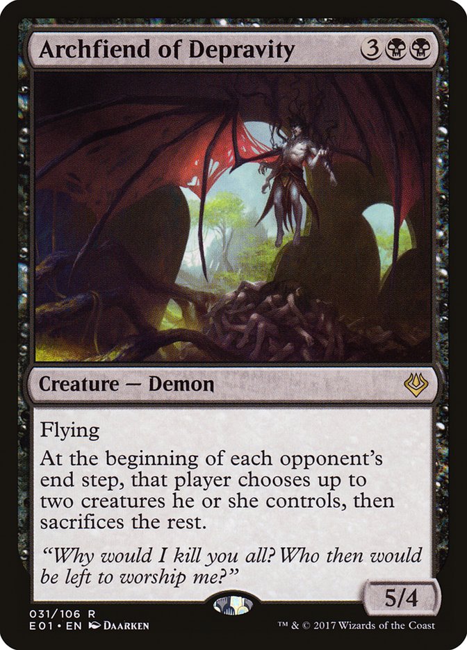 Archfiend of Depravity [Archenemy: Nicol Bolas] | Good Games Adelaide SA